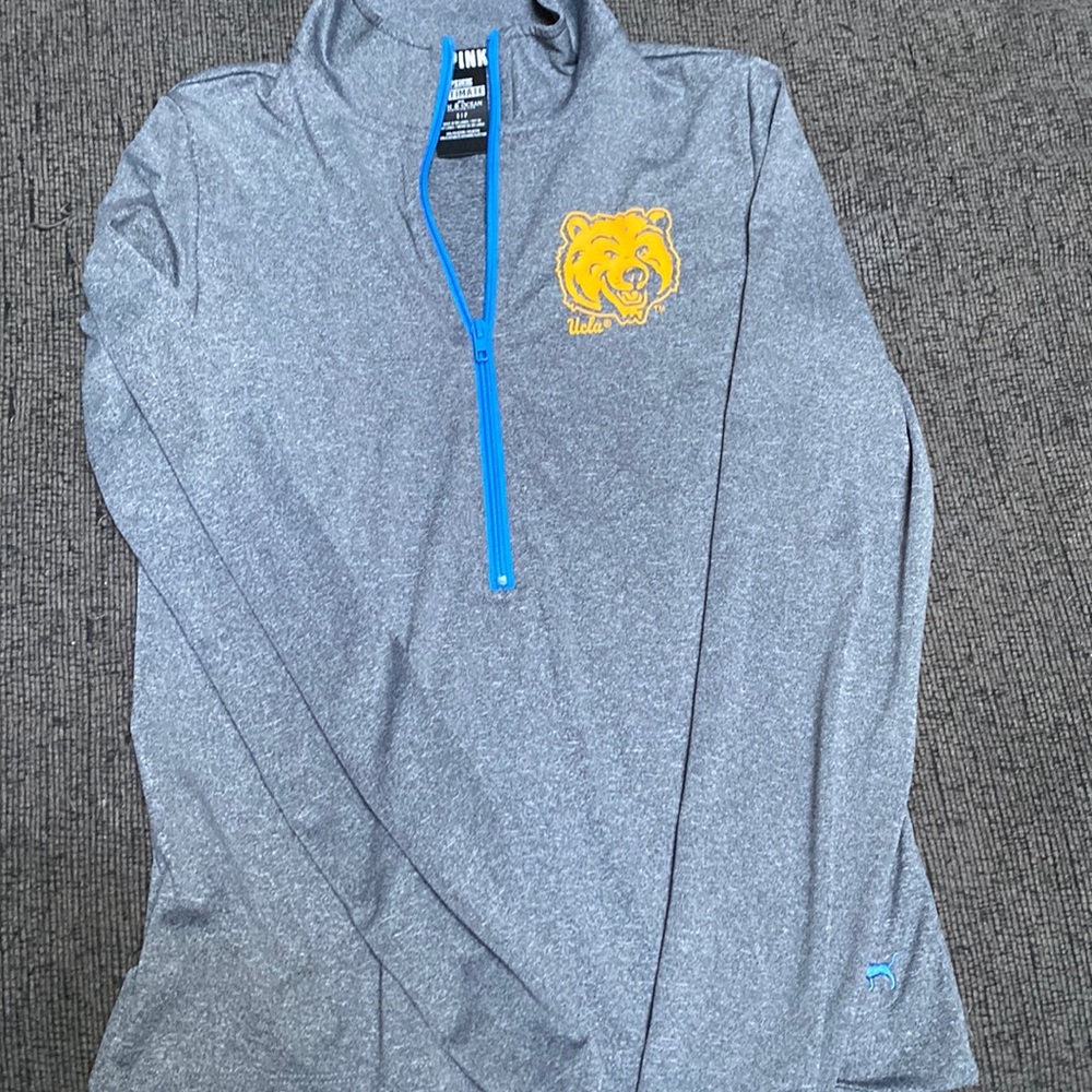 Pink UCLA quarter zip
